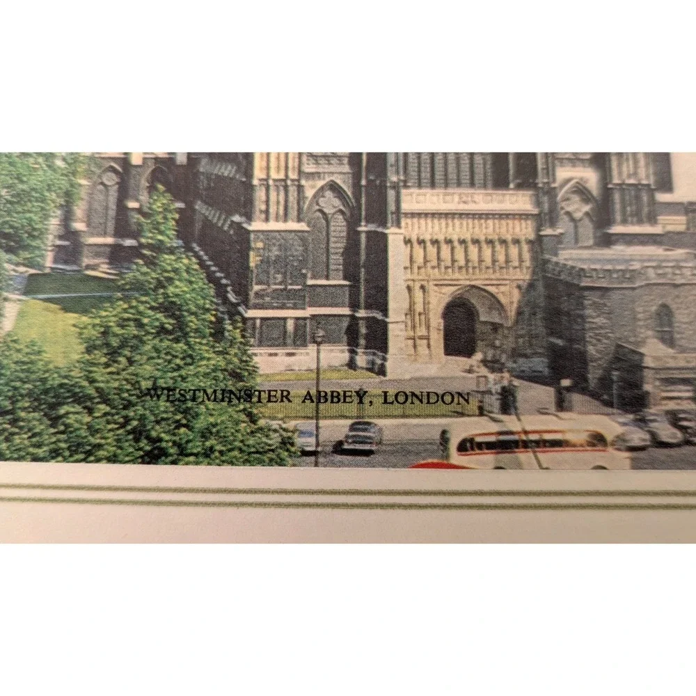 Vintage London Souvenir Cork Backed Placemats Coasters Set of 3 1970s 1980s